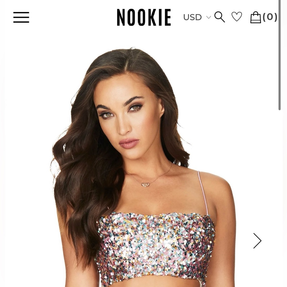 NWT Nookie Confetti Crop